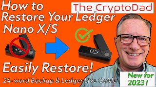 Easily Restore Your Ledger Nano SX Wallet Recovery 24word Backup amp Ledger Live Guide [upl. by Aramoy]