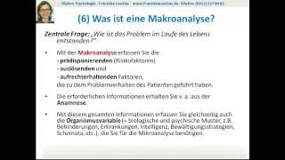 Die Verhaltensanalyse in der KVT Teil 03  Die Makroanalyse am Fallbeispiel erklärt [upl. by Asiled896]