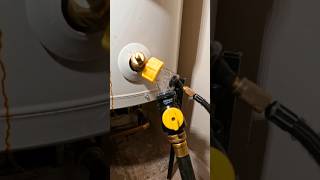 Using the Sediment Buster to get this old water heater to drain 💦 plumbing plumber asmr diy [upl. by Mandal]