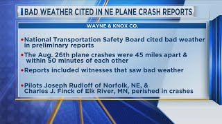 Bad Weather Cited In NE Plane Crash Reports [upl. by Iblok]