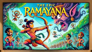 The Epic Ramayana  Story of Diwali  Mythological Stories from CuteToonsStories [upl. by Asile]