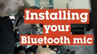 How to install the microphone for your Bluetooth car stereo  Crutchfield [upl. by Fanchan]