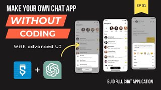 How to make complete Chat App without coding using ChatGPT and Sketchware  Episode 01 [upl. by Ayanet]