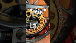 Chain cleaning  Koby chain cleaner set  Mt15 🔥 motorcycle mt15 mt15modified viralshort [upl. by Akeirahs19]