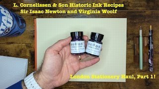 London Stationery Haul Part 1 L Cornelissen Historic Ink Recipes [upl. by Aztinad]