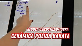 Como reduzir custo da obras com cerâmica retificada obras piso revestimento ceramica reforma [upl. by Newra]