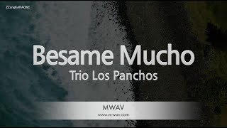 Trio Los PanchosBesame Mucho Karaoke Version [upl. by Saunderson]