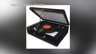 JENSEN JTA 420 Portable Turntable with Built In Speakers [upl. by Ellenaj278]