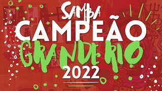 GRANDE RIO 2022 SAMBA CAMPEÃO OFICIAL COM LETRA SIMULTÂNEA [upl. by Atiuqer]