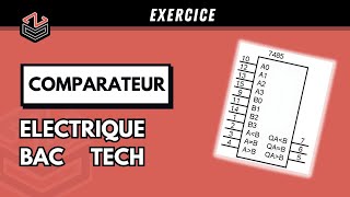 ÉLECTRIQUE ⚡Part 10  Exercice Logique combinatoire  Comparateur [upl. by Justine]