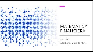 Unidad 1 Matemática Financiera Descuento racional y Descuento Comercial [upl. by Nawd]