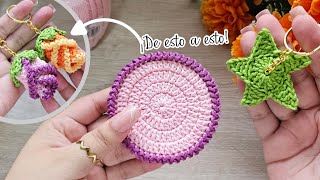 🤩 ¡En las FERIAS estos llaveros se Venden como agua en el desierto Patrón en tendencia crochet 💸 [upl. by Nath]