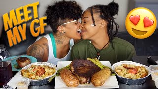 STEAK AND SEAFOOD MACARONI MUKBANG WITH MY GIRLFRIEND [upl. by Khichabia828]