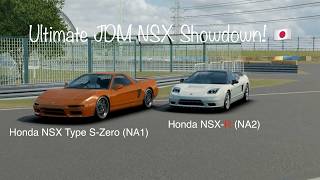 NA1 NSX Type SZero Meets the NA2 NSXR Unmodified JDM Honda NSX Comparison  Assoluto Racing [upl. by Ennairda786]