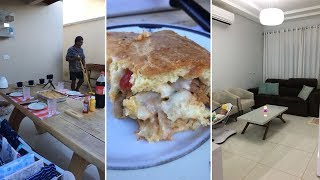 Uma tarde comigo  Torta de frango  Recebendo  Mesa posta  Limpeza noturna [upl. by Hgeilhsa528]