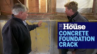 How To Fix a Concrete Foundation Crack  This Old House [upl. by Rafaelita]