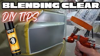 Auto painting blending clear coat  smart blend and bumper scratch repair [upl. by Itsirhc]