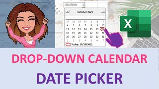 Excel date picker insert an excel date picker calendar in a cell [upl. by Kunin271]