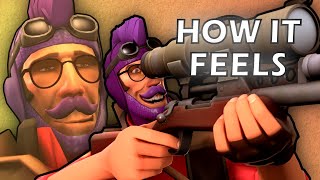 How it FEELS to Play Sniper in TF2 [upl. by Ayenat180]