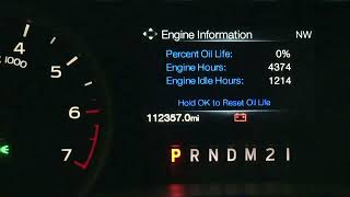 Ford F150 2016 reset oil life [upl. by Mcgurn515]