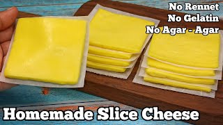 How to Make SLICE CHEESE at Home American Cheese [upl. by Rezzani]