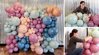 DIY Organic Balloon Wall [upl. by Nosnaj639]