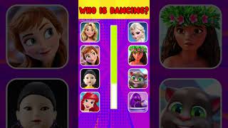 Guess Whos Dancing 🎤🎙️🎶 Disney Song Quiz Challenge  Snow White Moana Elsa Rapunzel Mirabel [upl. by Ardnoid]