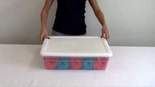 Sterilite 28 Qt Plastic Storage Box [upl. by Drugi]