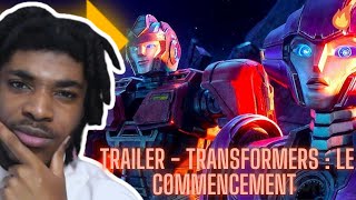 Je Réagis Au TRAILER  TRANSFORMERS  LE COMMENCEMENT [upl. by Arodal]