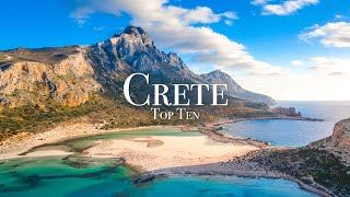 Top 10 Places To Visit in Crete  Greece Travel Guide [upl. by Karry]