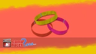 Reciclado de botellas de plástico Pulseras para jugar [upl. by Dessma898]