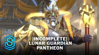 OUTDATED Lunar Guardian Pantheon Wild Rift Skin Spotlight [upl. by Kcirde]