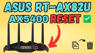 Reset Asus RTAX82U AX5400 WiFi 6 Gaming Router To Factory Default Settings  Devicessetup [upl. by Shawna]