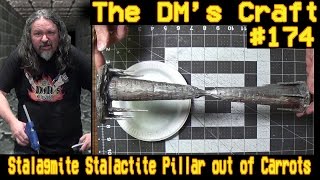 Make a Stalagmite Stalactite Pillar out of Carrots DM’s Craft 174 [upl. by Josephson]