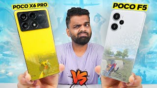 Poco X6 Pro vs Poco F5 Gaming Comparison 🔥90 FPS King Overheat amp Battery Drain Test 🤐 [upl. by Ulane117]