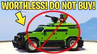 BUYER BEWARE The MOST WORTHLESS Vehicle in GTA Online Menacer vs Insurgent Pickup vs Nightshark [upl. by Eitsym581]