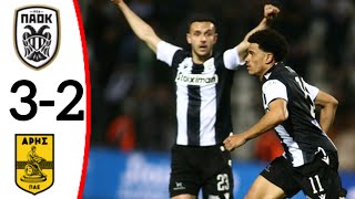 PAOK vs Aris 32  All Goals and Extended Highlights [upl. by Elinor]