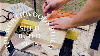 Building a Lean To Shed EP 15  Rafter Blocking [upl. by Orferd]