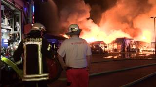 Großfeuer zerstört Einkaufszentrum in Delmenhorst [upl. by Hiro72]