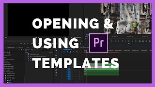 How to Open A Premiere Pro Templates in an Existing Premiere Pro Projects [upl. by Maddock360]