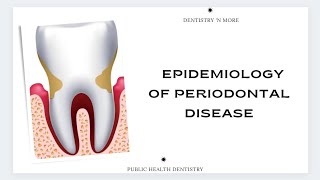 EPIDEMIOLOGY OF PERIODONTAL DISEASE [upl. by Jaworski]