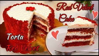 Torta Red Velvet  Red Velvet Cake  Deliciosa  Irresistible 💖 69 [upl. by Ysdnil]