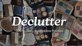 BIG Eyeshadow Palette Declutter 2024  Sizing down my collection [upl. by Jahn77]