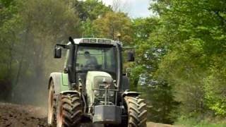 Fendt 412 Vario Tms Ploughing 2009 [upl. by Ahswat]