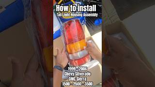 How To Install Tail Lights Housing Assembly 19992006 Chevy Silverado GMC Sierra  XunDong Store [upl. by Opalina]