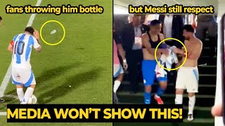 MESSI still show his RESPECT to Paraguay player after Paraguay fans mock and throwing him bottle [upl. by Culbert621]