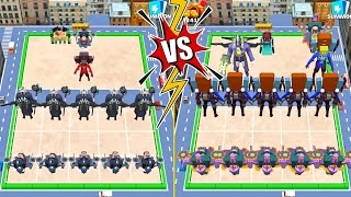 Merge Sink Radio Battle X Merge Skibidi Toilet Monster Combat Defense Gameplay  Merge Master [upl. by Darmit]