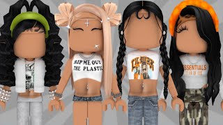 12 BADDIE roblox outfits w codes amp links ♡ [upl. by Inimod]