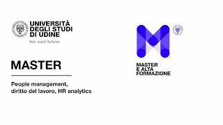 Master in People management diritto del lavoro HR analytics  Profssa Visintin e Prof Pittino [upl. by Ulphia585]