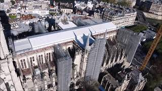 NotreDame Cathedral Paris France  Drone Footage Oct 2021 [upl. by Ajiat]